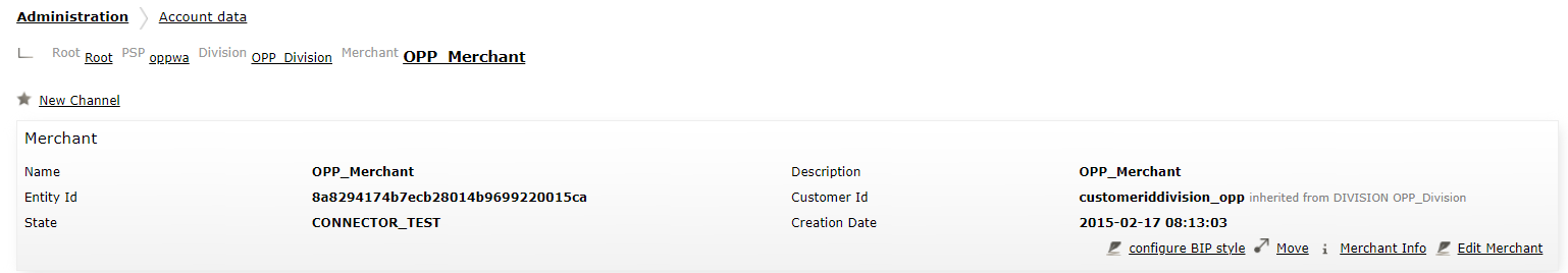 OpenCart: Credentials from the PayUnity Payment Platform